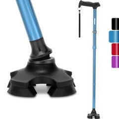 Foldable Walking Cane for Men & Women,Adjustable,Lightweight,Self Standing Pivot