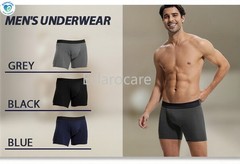 3pcs Men’s 200ml Absorbent Incontinence Briefs Washable Reusable Cotton Boxers