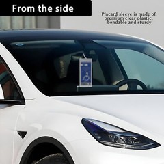 2x Handicap Placard Holder- 11.5″ X 5″ Ultra Transparent Disabled Parking Permit