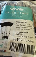 Vive Premium Crutch Pads & Hand Grips – Comfortable, Breathable, Machine