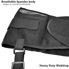 Unisex Weight Lift Lumbar Lower Back Waist Support Belt Brace Suspender Work