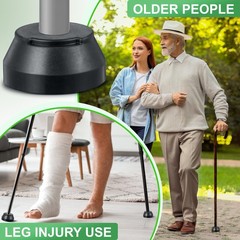 Feekoon 6 Pack Walking Cane Tips Compatible with Hurrycane Replacement Feet,…