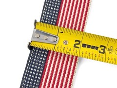 60 inch Skil-Care Rehab Belt – Red White And Blue – With Silver Tone Buckle
