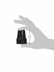 Drive Medical RTL10374BKB Crutch Tips 7/8″ 2.2 cm Leg Diameter Black, 1 Pair NEW