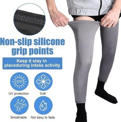 Full Length Leg Compression Sleeves Sports Knee Protection 3 Pairs Set