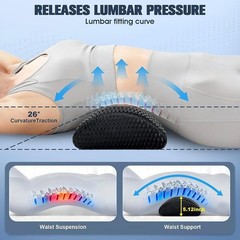 Lumbar Support Pillow Memory Foam Ergonomic Back Cushion Chair Bed Car Recliners