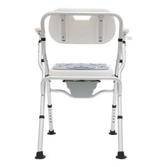 330lb Toilet Chair Bedside Commode w/ Bed Pan 3* EVA Seat Pads Height Adjustable