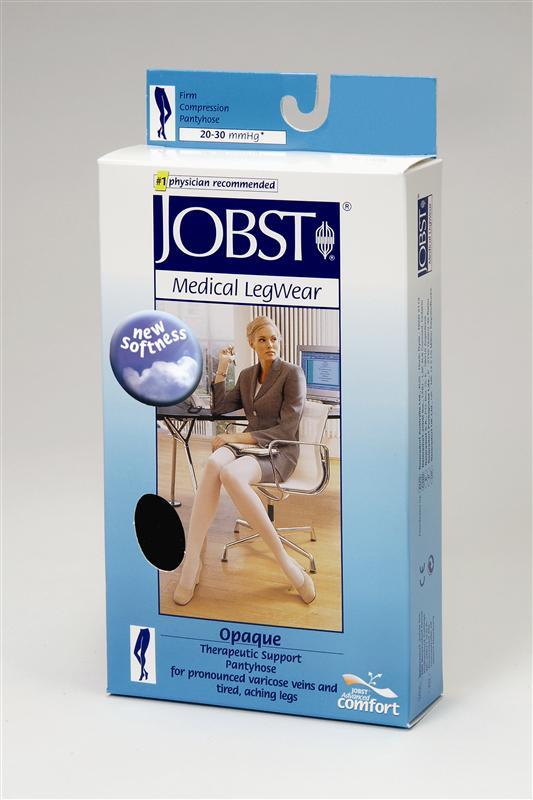 NEW Jobst Opaque 20-30 mmHg Extra Firm Compression Pantyhose Closed Toe