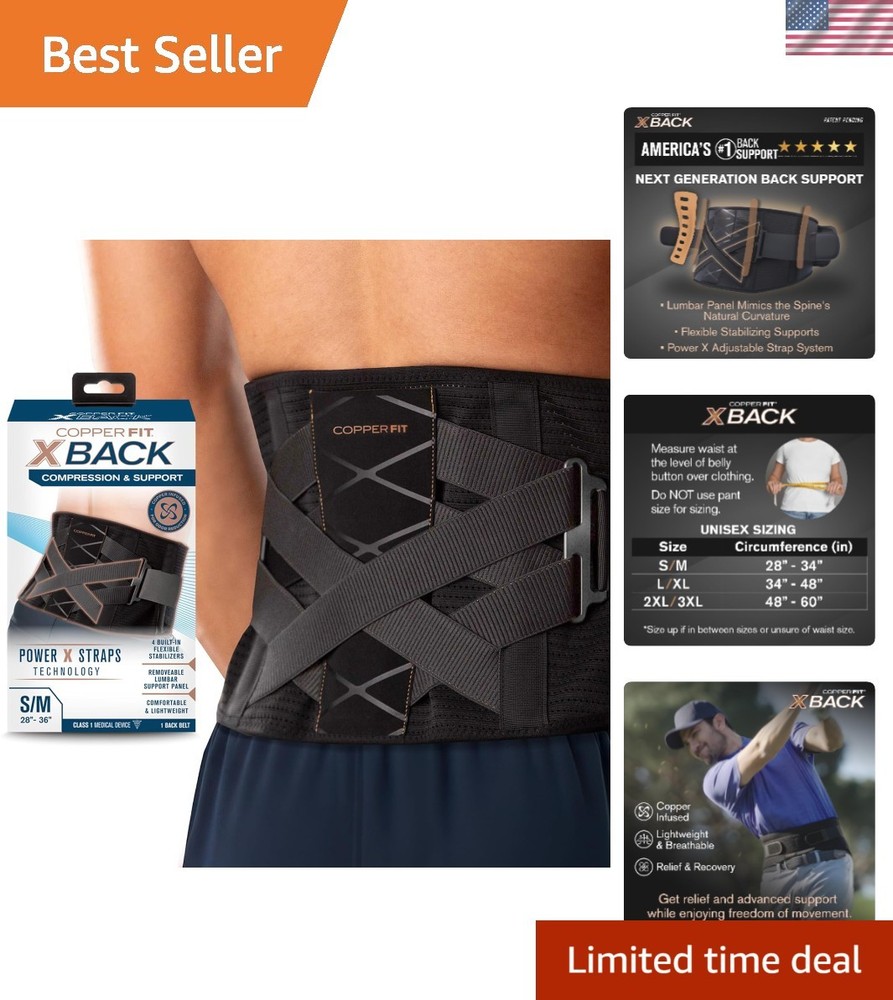Brace for Lower Back Pain, Lumbar Support, Herniated Disc, Sciatica, Arthriti…