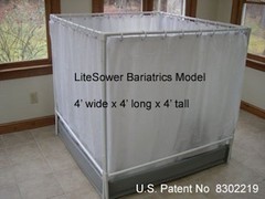 Wheelchair-accessible Showers | Portable Handicap Shower | LiteShower Bariatric