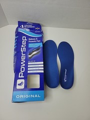 Powerstep Original Blue Full Length Insoles Men’s 3-3.5 Women’s 5-5.5 Box Damage