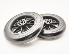 Universal Walker replacement wheels,5”Caster Wheels,Axle 5 inches, Black