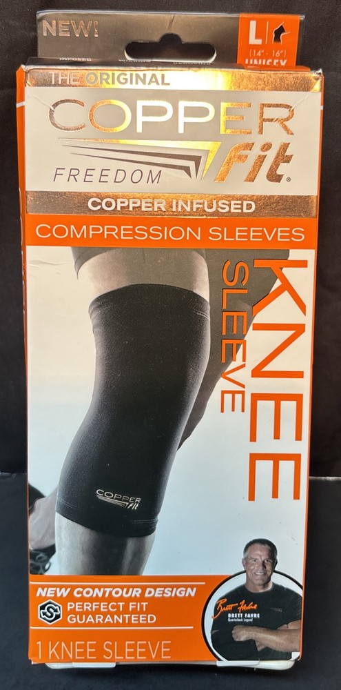 Copper Fit Freedom Cooper Infused Compression Knee Sleeve SIZE L