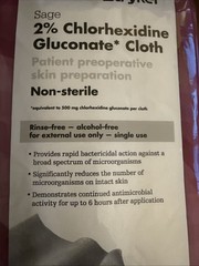 Stryker Sage 2% Chlorhexidine Gluconate Cloth Pre Op Skin Prep Wipes 2026 &2027