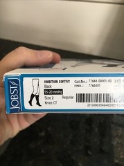 Jobst 2 Packages For Men Ambition Sz 2 Black Knee Socks 15-20