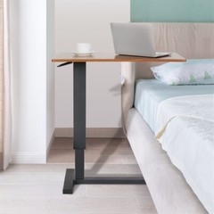 Adjustable Overbed Table Hospital Bed Table Laptop Desk Wheels Food Tray Stand