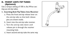 Wheelchair Front Anti-tip Receiver Pair For Quickie 2 LX QX Iris GP GPV L26