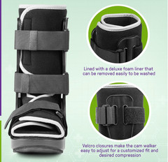 MARS WELLNESS Pediatric Walking Boot For Kids, Large, Fits Ages 3.5-5.5 Yrs Old