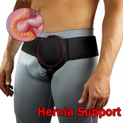 Men Inguinal Hernia Belt Post Surgery Support Truss Groin Adjustable Straps Band