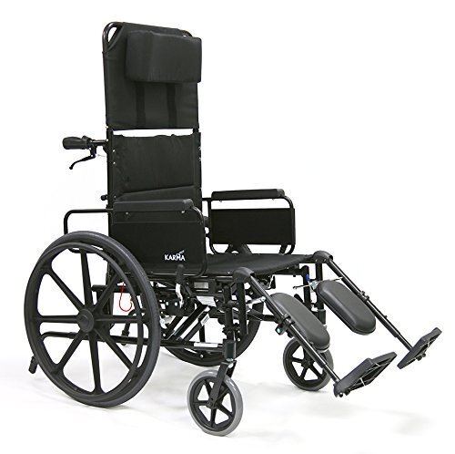 New Karman Healthcare KM5000 (KM5000F22W) Lightweight Reclining Wheelchair…