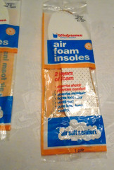 NIB Ladies Air Foam INSOLES 3 Packages 2 Size7-8, 1 Size 9-10 (2pair) Trim to Fi