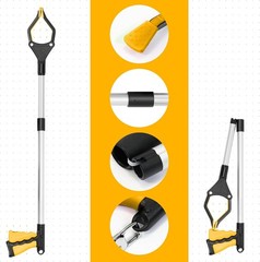 32″ Foldable Reacher Grabber with Strong Magnetic Tip for Seniors, Disabled,