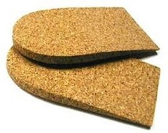 Rubber Cork Shoe Heel Lifts, 10 Pair Atlas Biomechanics, 4 Sizes, 3 Widths