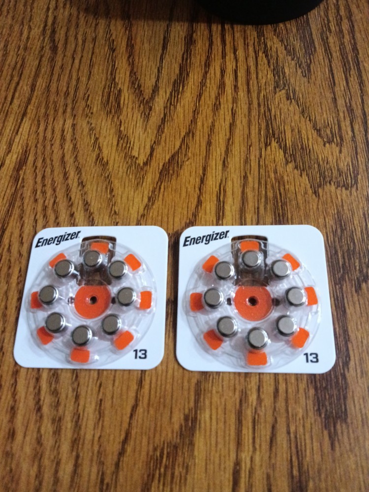 Energizer AZ13DP- Zinc #13 Hearing Aid Batteries 8 Pack 16 Cells Exp 4/2027 NIP