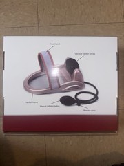 JINGZHUIBAO Adjustable Cervical Neck Traction Device, Pink Plastic Pain Relief