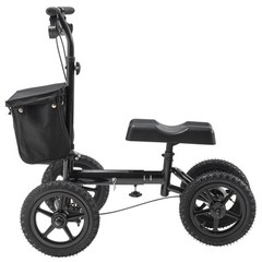 VEVOR Knee Scooter Aluminum Steerable Knee Walker Folding Recovery Scooter 350LB