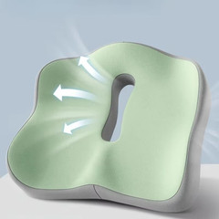 ​​【Ergonomic Office Seat Cushion】3-Zone Memory Foam Lumbar Support Pillow Breath