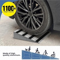 Nuvium 4″ Rise Modular Threshold Ramp for Doorways, Stable Wheelchair Ramp fo