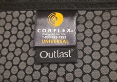 Corflex Outlast Lace Align Spine Adjustable Back Brace Universal Gray/black