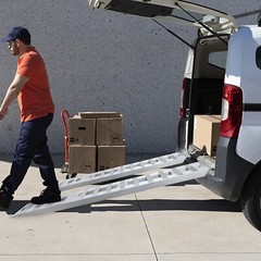 2pcs Aluminum Trailer Ramps Loading Ramps Truck Car Auto Trailer Ramps