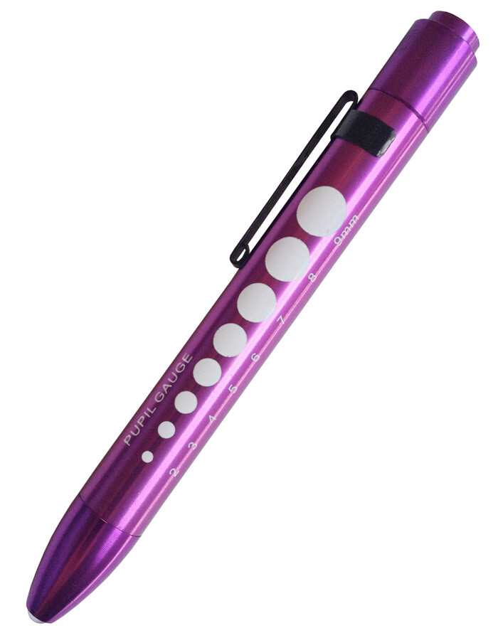 Soft LED Pupil Gauge Penlight Purple S214 Free Shipping