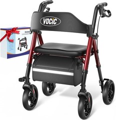 Lightweight Z21 Rollator Walker with 8“ All-Terrain Wheels and Comfortable Seat
