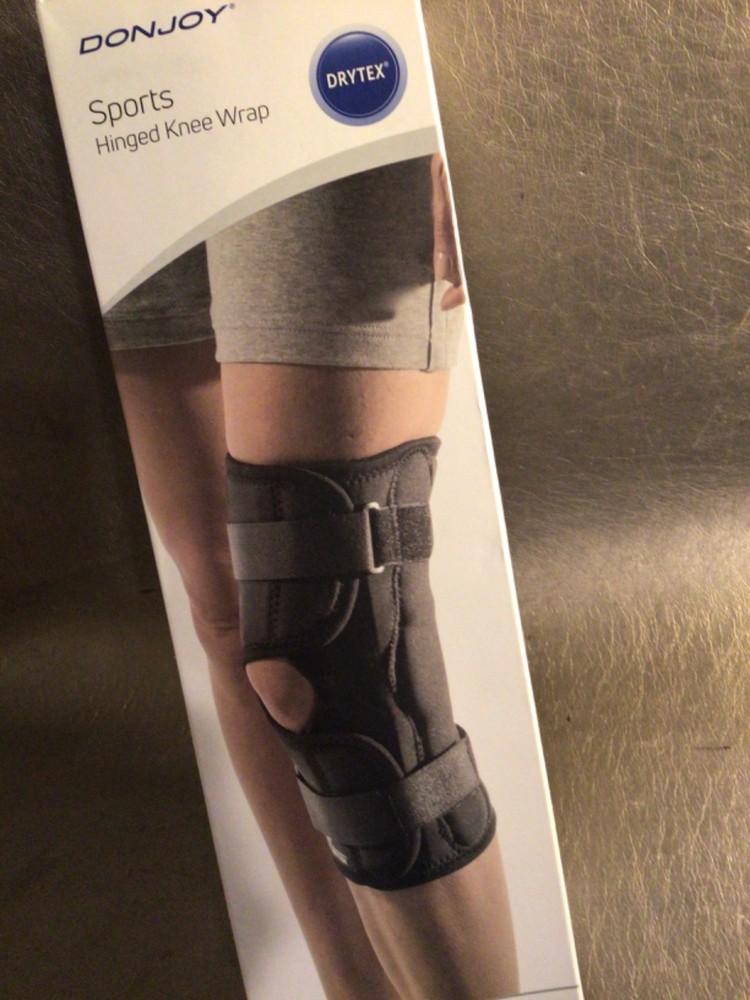 DonJoy Sports Hinged Drytex Knee Wrap Brace – Bilateral – Small – Open Box