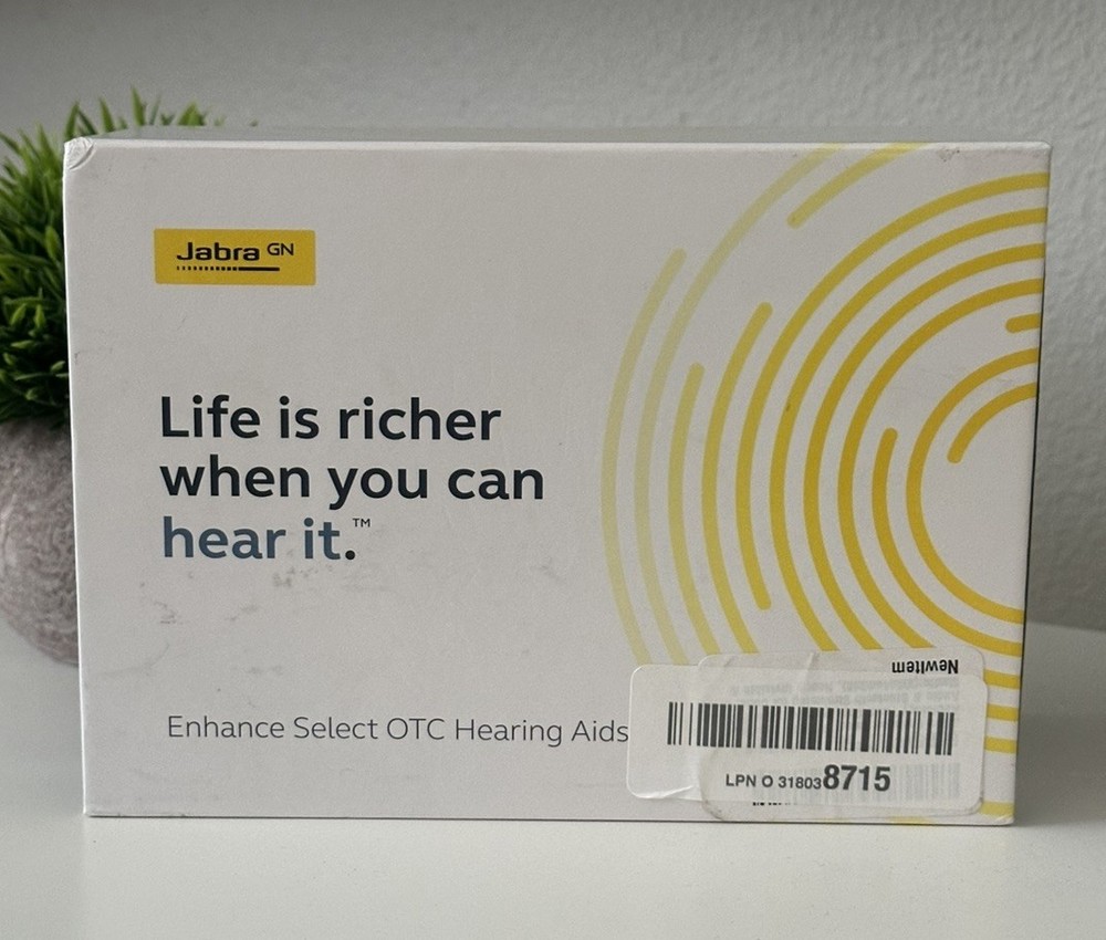 Jabra Enhance Select 500 OTC Hearing Aids – Gold (read Description)