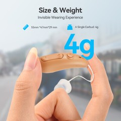 TE201 OTC Hearing Aids for Seniors Rechargeable 40H Battery Life Clear Sound