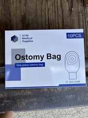 HTM Supplies One Piece Ostomy Bag 10 Pack New