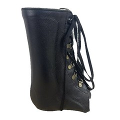 AFO Leather Ankle Brace Orthopedic Left Boot Foot Drop Black