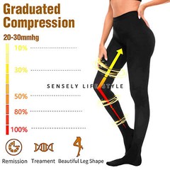 Close Toe Thigh High Compression Socks Pantyhose Butt Lift Women Wide Calf Socks