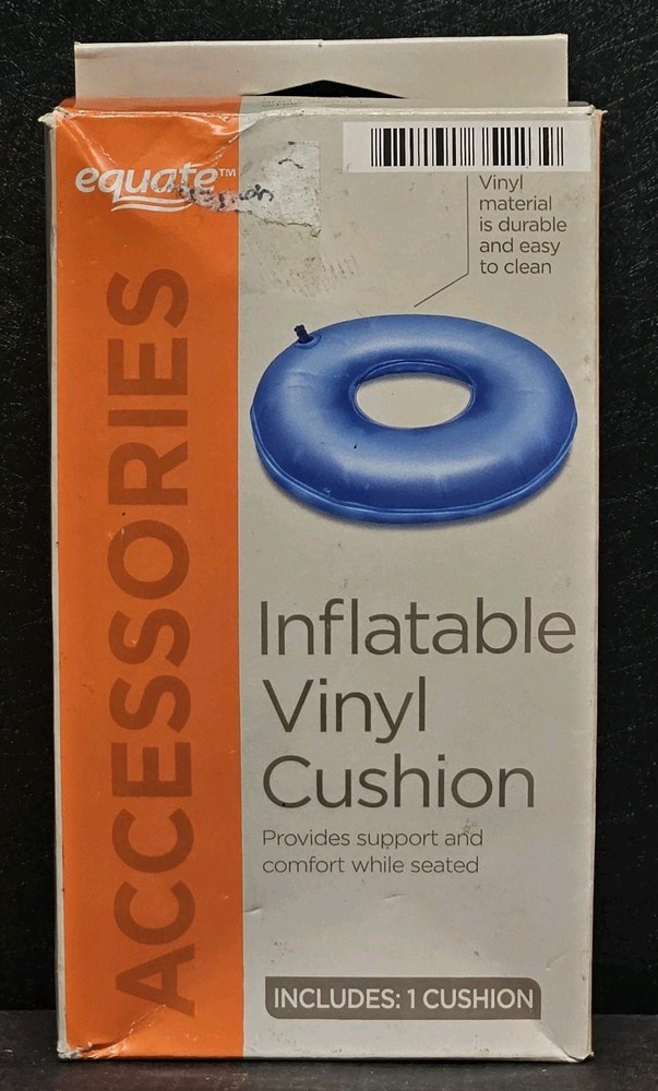 Equate Inflatable Vinyl Cushion – Support & Comfort While Seated *Open Box*