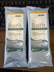 Stryker Sage 7991 Bath Hygienic Full-Body Washcloths Fragrnce Free 2 Pks of 8