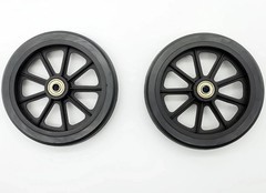 Rollator walker replacement wheel,6 inch Caster Wheel,front 6 inches, Black