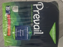 Prevail Daily Underwear Extra Absorbancy 20 Count Adult Diapers Medium Pack of 1