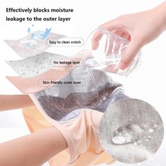 Comfortable Reusable Incontinence Underwear – 6 Multi-Color Briefs for Women