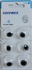 2 Pack 10mm Open Connexx 3.0 Eartip Dome. Fits Signia Rexton Widex Miracle Ear.