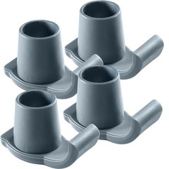 Walker skis Glides for Folding Walkers 4 Pack Accessories Gray