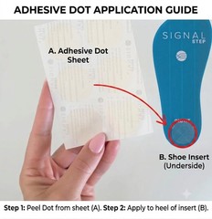 Signal Step Foot Pain Relief Inserts Adhesive – 24 Count Adhesives Only. No Inse